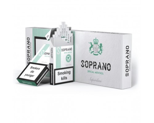 Сигареты Soprano Menthol Superslims (Сопрано Ментол Суперслимс) Сигареты Soprano Menthol Superslims (Сопрано Ментол Суперслимс)