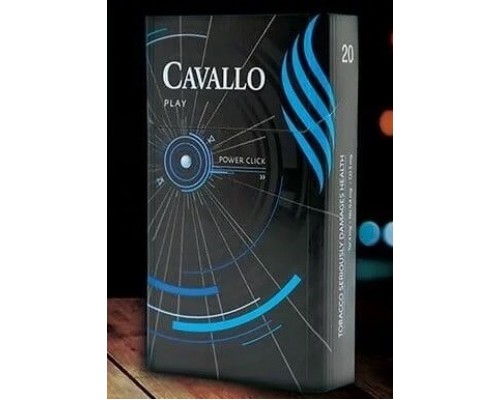 Купить Сигареты CAVALLO Play Blue Power Click с Капсулой Ментола оптом Купить Сигареты CAVALLO Play Blue Power Click с Капсулой Ментола оптом